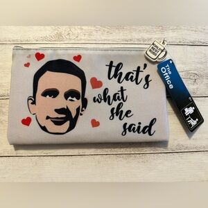 The Office Michael Scott "THAT'S WHAT SHE SAID" Pencil Make-Up Case Zipper Pouch